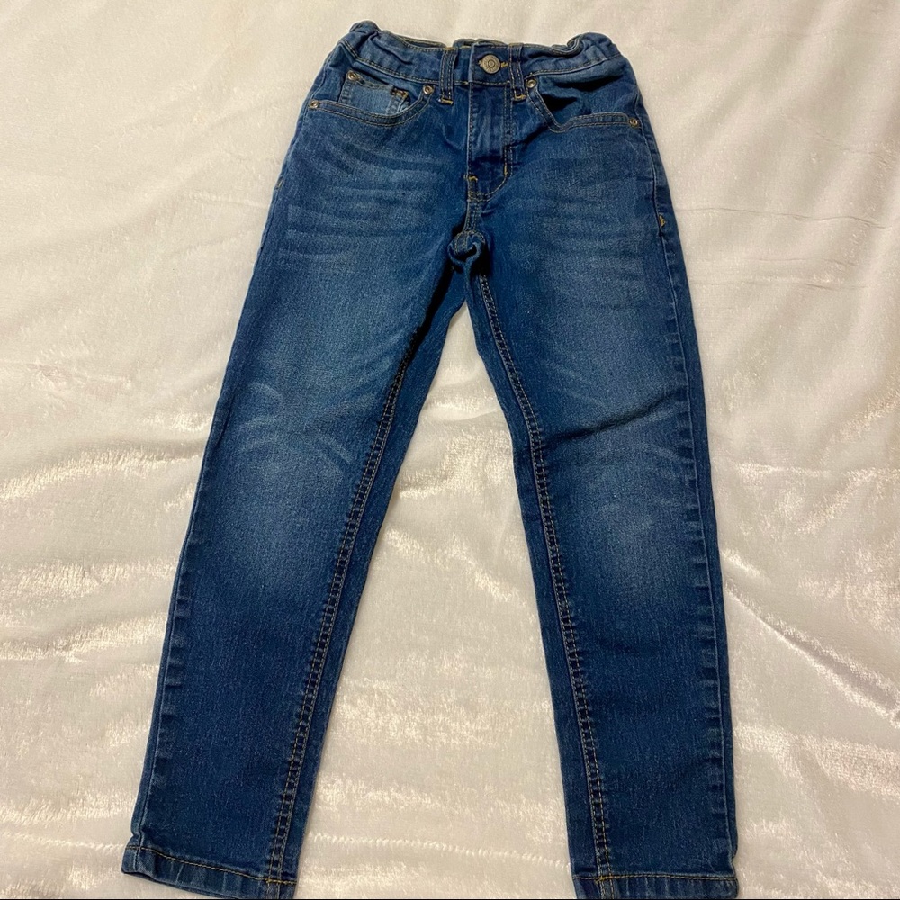 Boy’s Lee Skinny Fit Straight Leg Blue Jeans